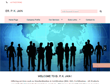 Tablet Screenshot of pkjainconsultants.com